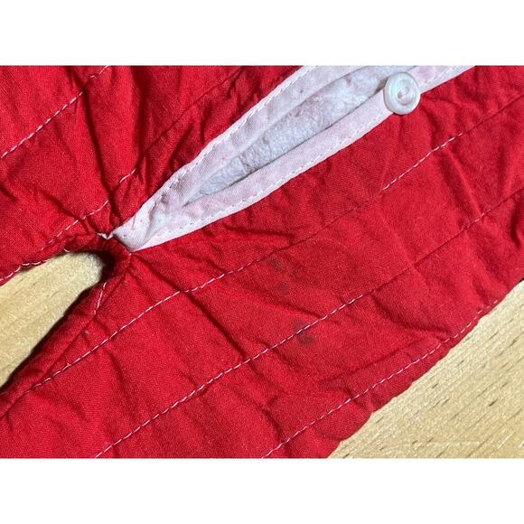 Vintage mix lot of 3 baby doll clothes. One piece. pants & red snow suit. - Picture 10 of 10